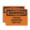 Signmission Cholera Quarantine Keep Out! OSHA Warning Sign, Plastic, 10in W x 7in L, 2PK OS-2PACK-WS-P-710-L-12020 - alternate 1